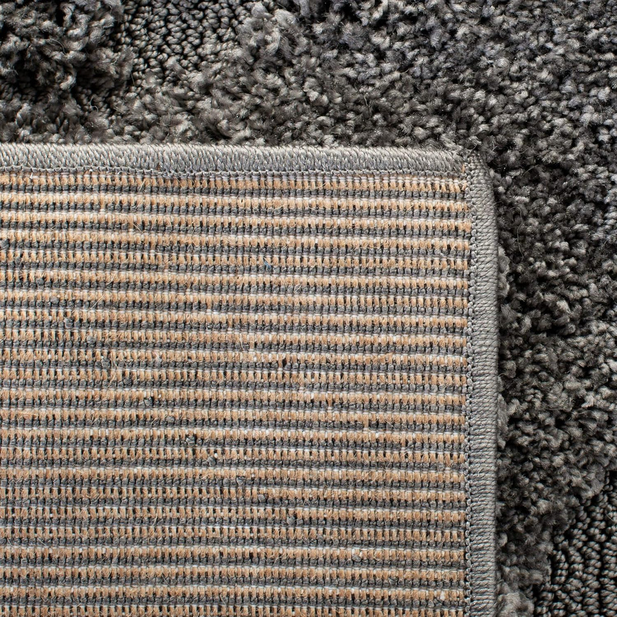 SAFAVIEH Florida Shag Grey Square Rug — 6 ft 7 in