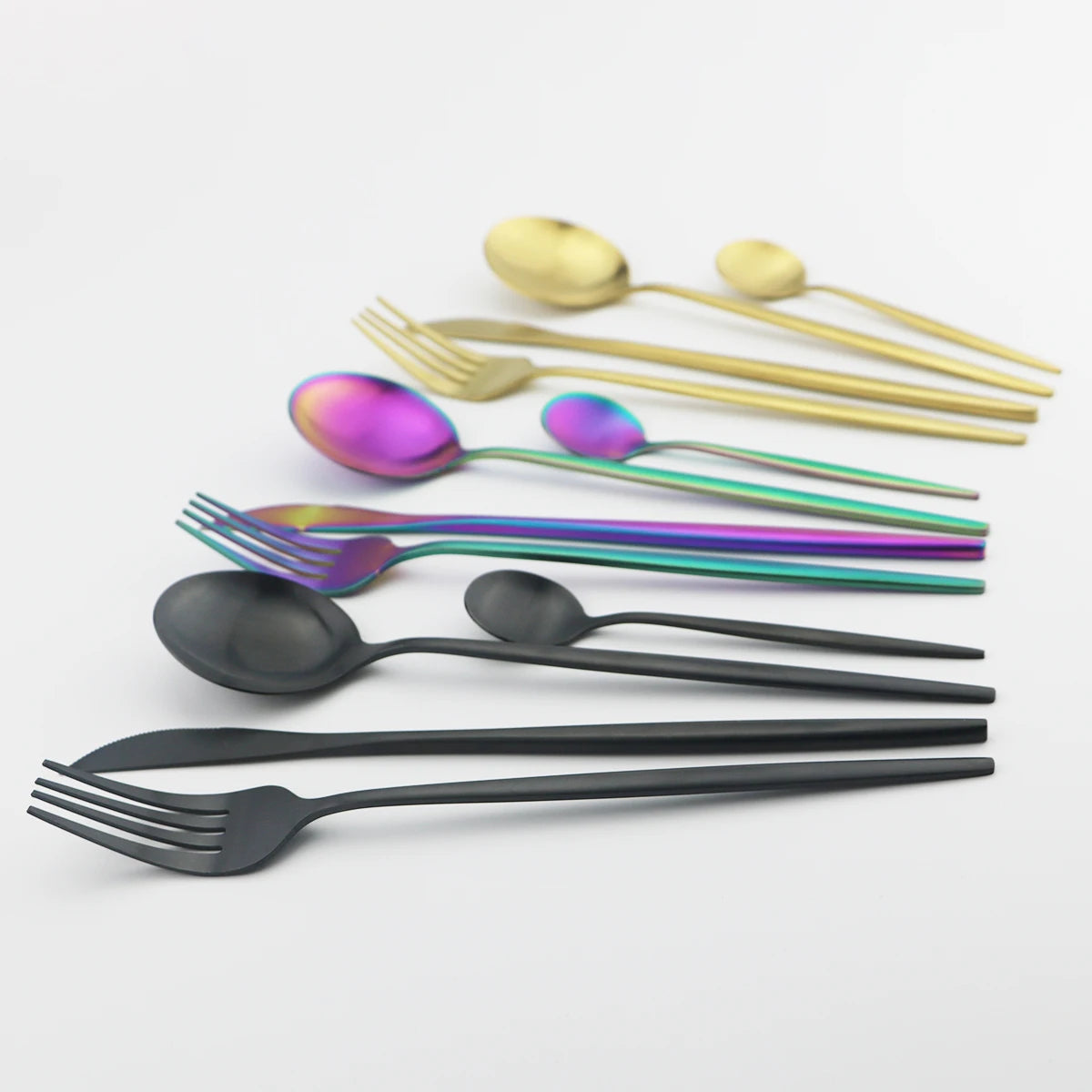 Luxe Matte Cutlery Set | 30-Piece Stainless Steel Flatware for Six