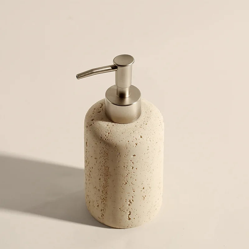 Travertine Bathroom Collection | Natural Stone Vanity Accessories