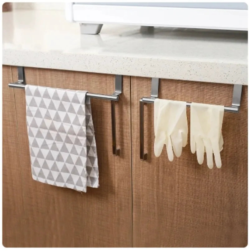 DoorHang Towel Bar | Over-Door Stainless Steel Rail