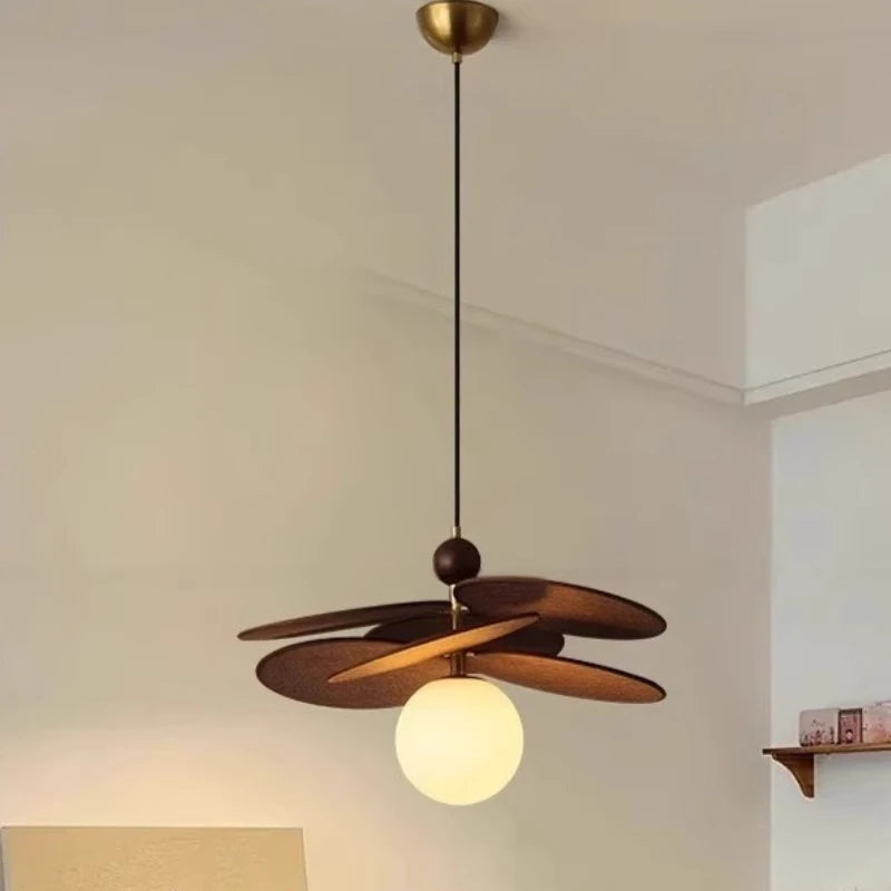 Petal Glass Pendant | Retro Flower Ceiling Light with Glass Globes