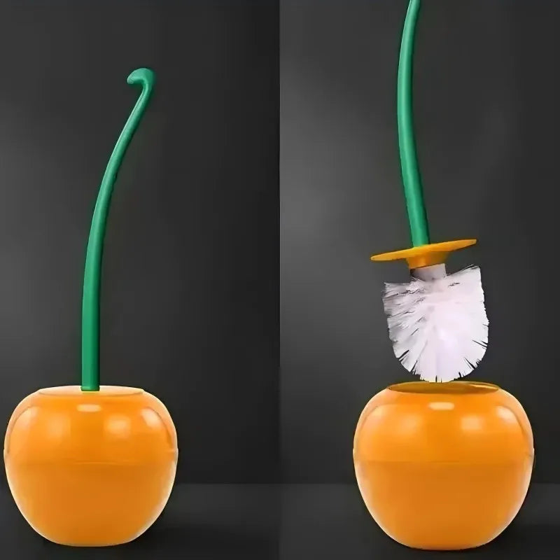 Cherry Pop Toilet Brush Set | Cute Bathroom Brush & Holder