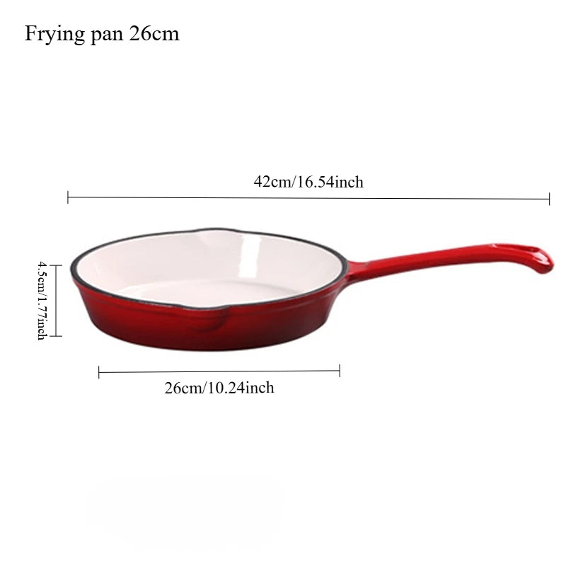 Hearth Enamelled Cast Iron Dutch Oven | 2L or 5L Casserole Pot with Lid