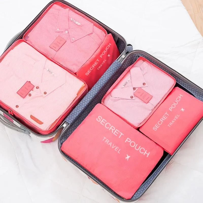 PackNest Travel Cubes | Waterproof Packing Bags, 6-Piece Set