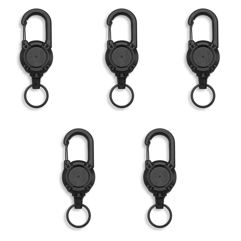 ReelGo Key Carabiner | Retractable Steel Wire Key Reel