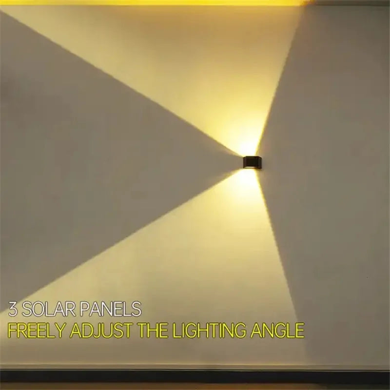 Beam Solar Up & Down Wall Lamp | Adjustable Angle Outdoor Wall Light