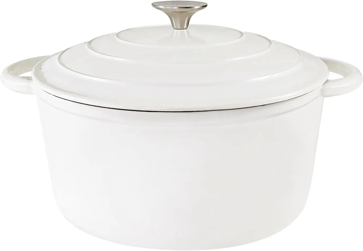 Hearth Enamelled Cast Iron Dutch Oven | 2L or 5L Casserole Pot with Lid