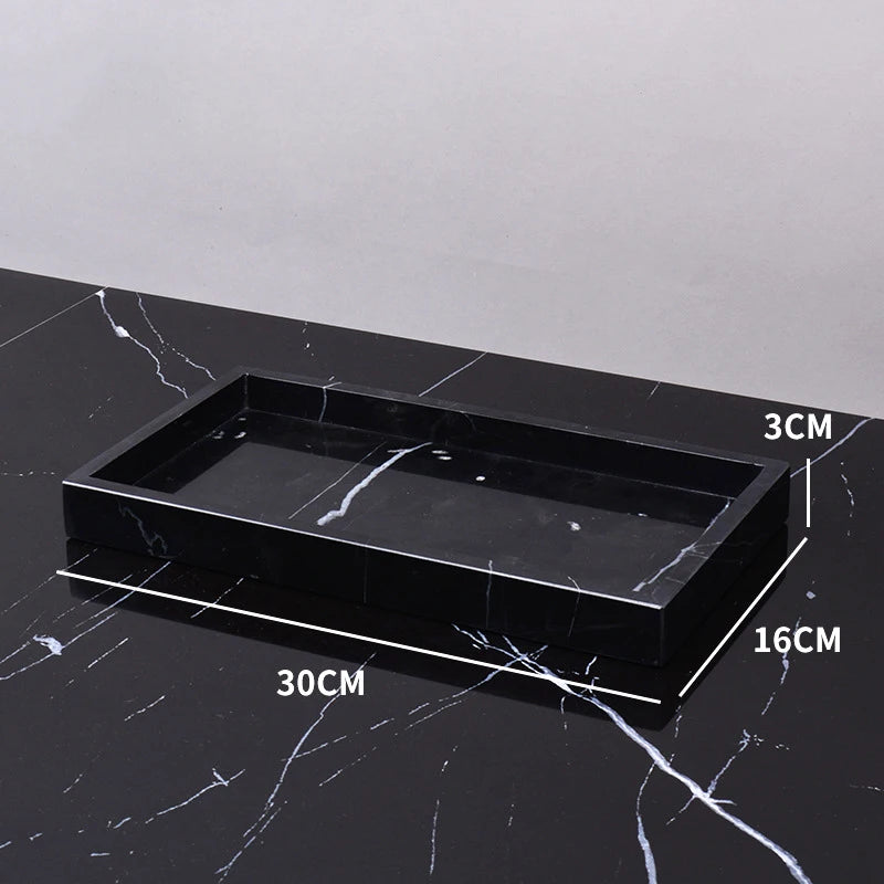 Nero Marble Bathroom Collection | Black Natural Marble Vanity Accessories