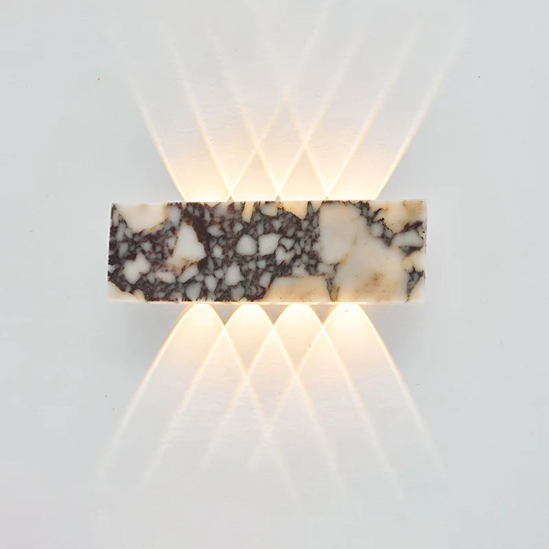 Terrazzo Stone Wall Light | Up & Down LED Wall Sconce