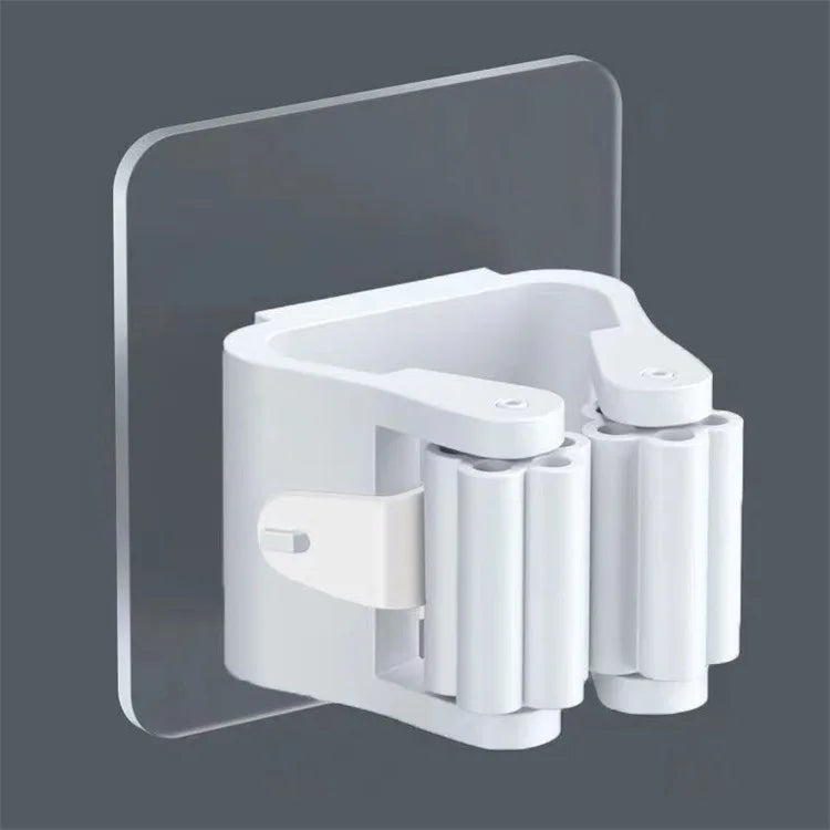 GripHook Mop & Broom Holder | Adhesive Wall Organiser