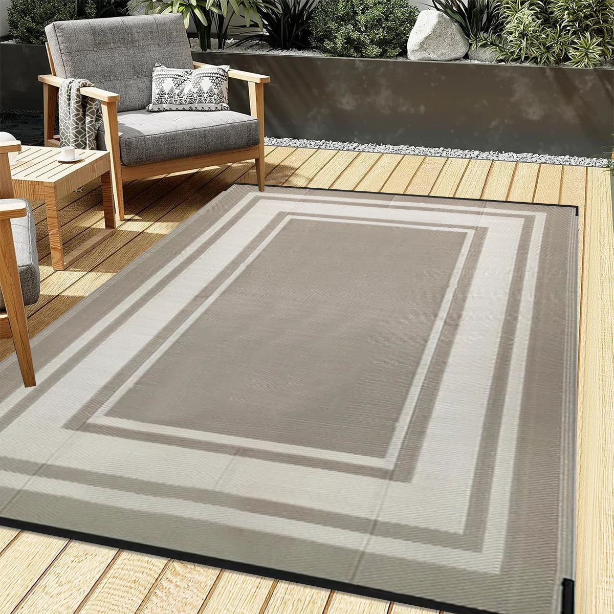Terrace Reversible Outdoor Rug | Waterproof Patio Mat