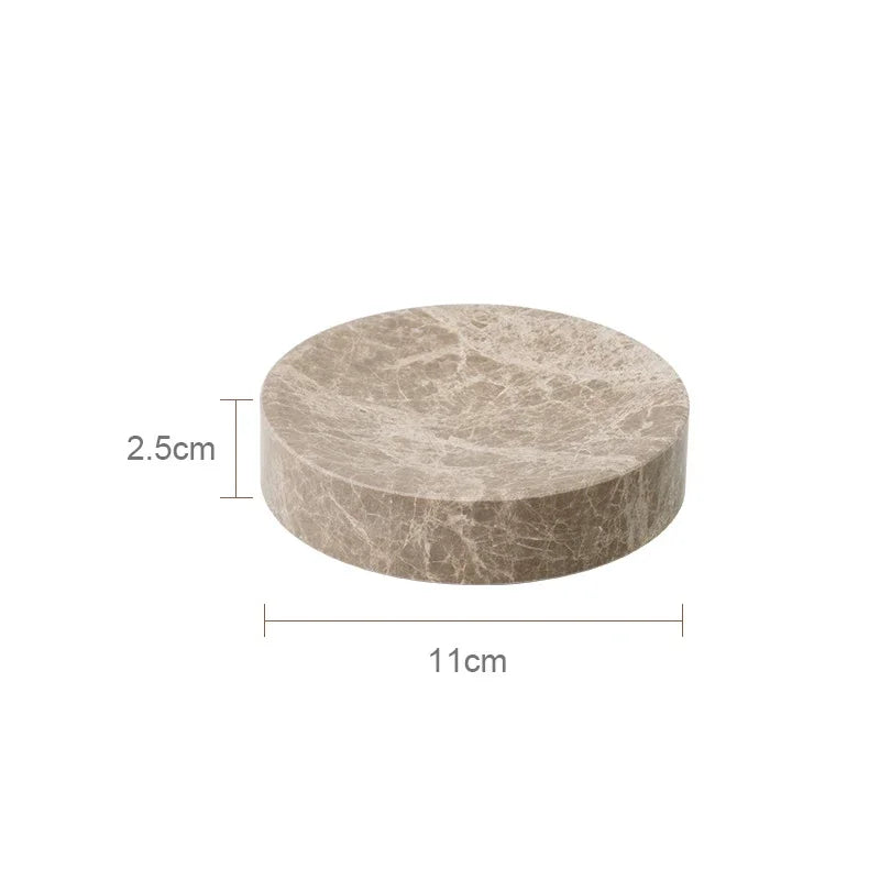 Emperador Marble Bathroom Collection | Natural Stone Vanity Accessories
