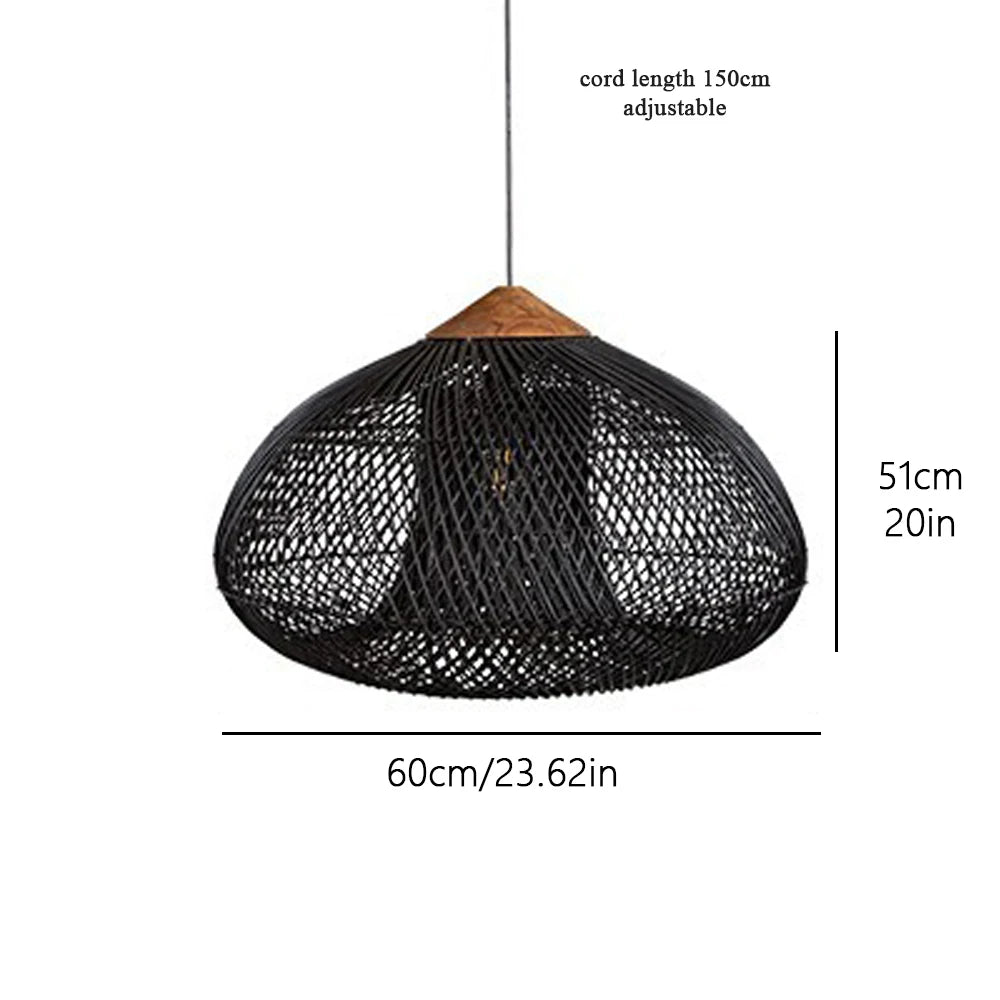 Nest Rattan Pendant Light | Handwoven Wicker Lamp Shade