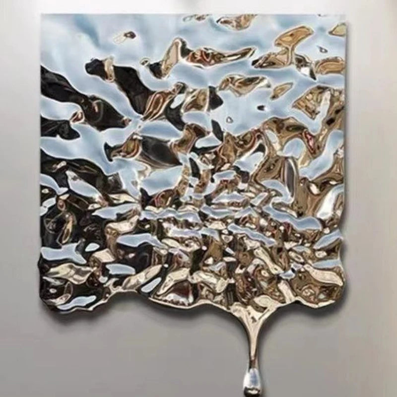 Ribbon Metal Wall Sculpture | Minimalist 3D Wall Art