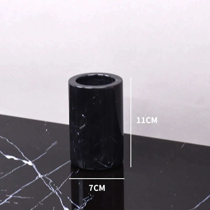 Nero Marble Bathroom Collection | Black Natural Marble Vanity Accessories