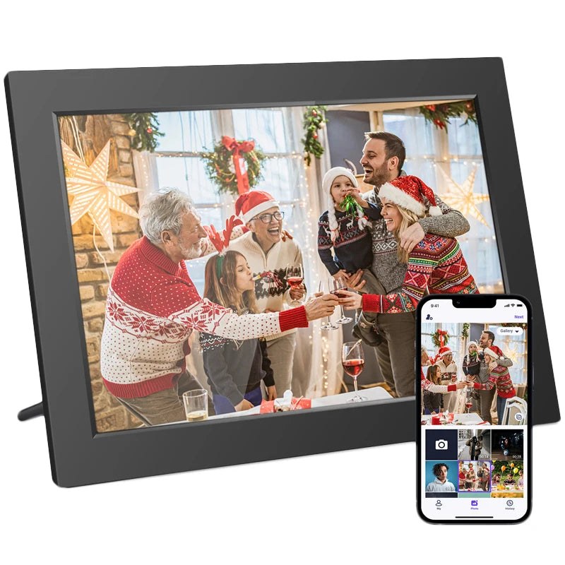 MemoryLane 10.1" WiFi Photo Frame | Touchscreen Digital Picture Frame
