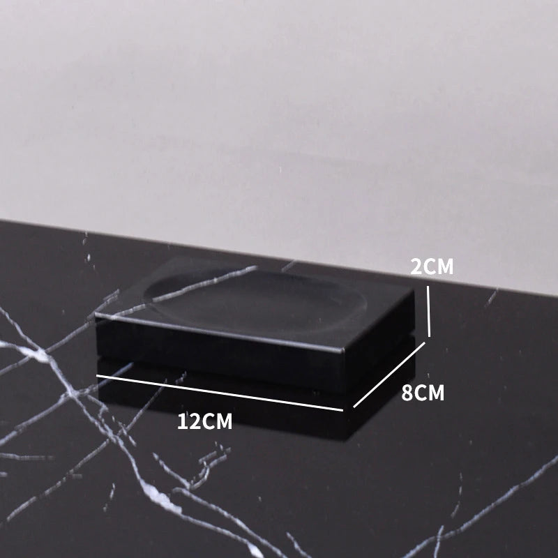 Nero Marble Bathroom Collection | Black Natural Marble Vanity Accessories