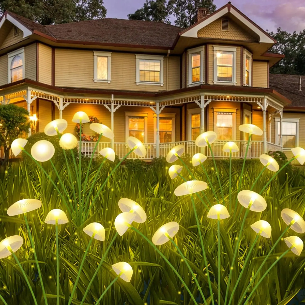 Mushroom Glow Solar Lights | Jellyfish Garden Stakes