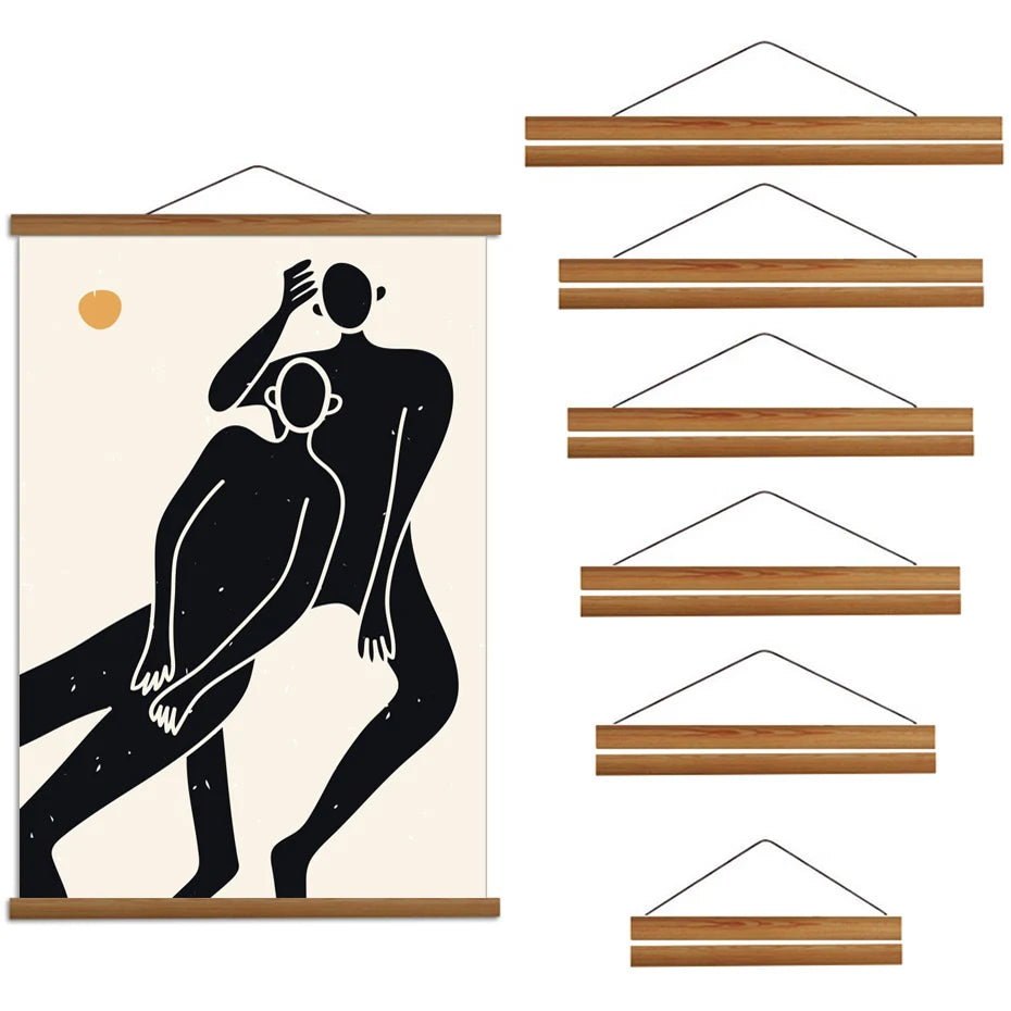 Timber Hang Magnetic Frame | Wooden Poster Hanger