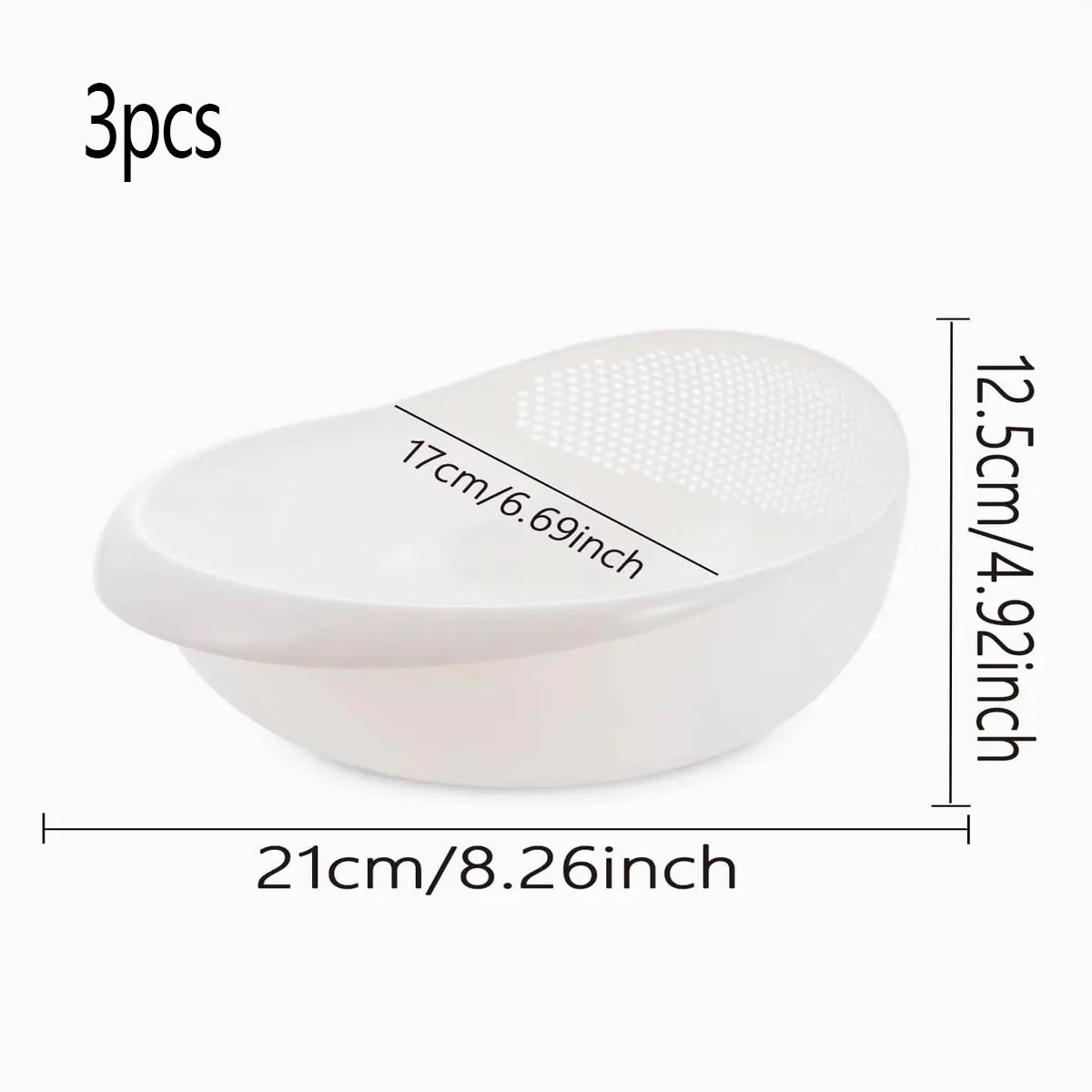 Brookside Drain Basket | Colander Bowl with Handle, 1 or 3 Pack