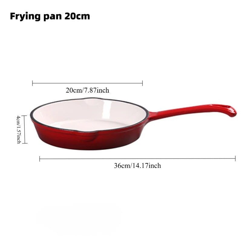 Hearth Enamelled Cast Iron Dutch Oven | 2L or 5L Casserole Pot with Lid