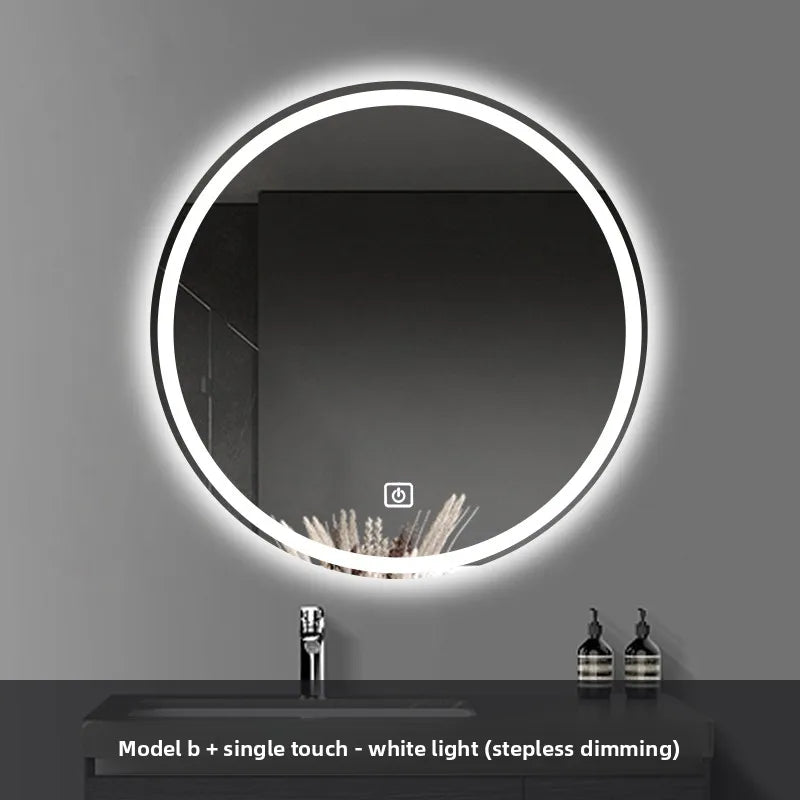 HaloGlow Round LED Bathroom Mirror | Anti-Fog Touch Vanity Mirror