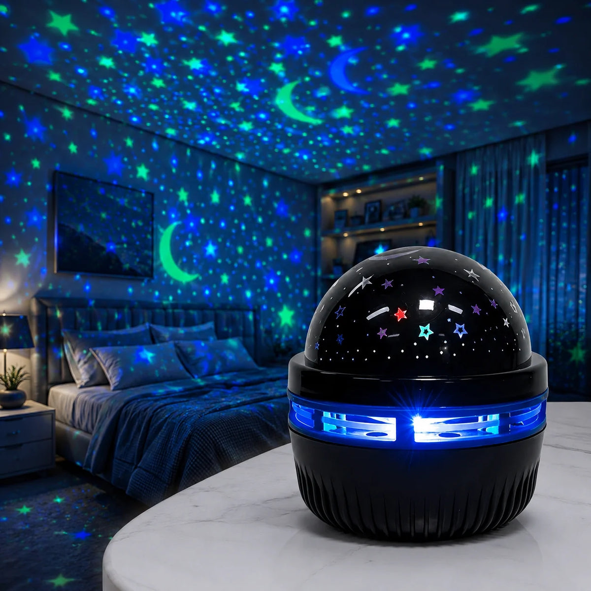 StarDome Night Projector | USB Galaxy Moon & Star Lamp