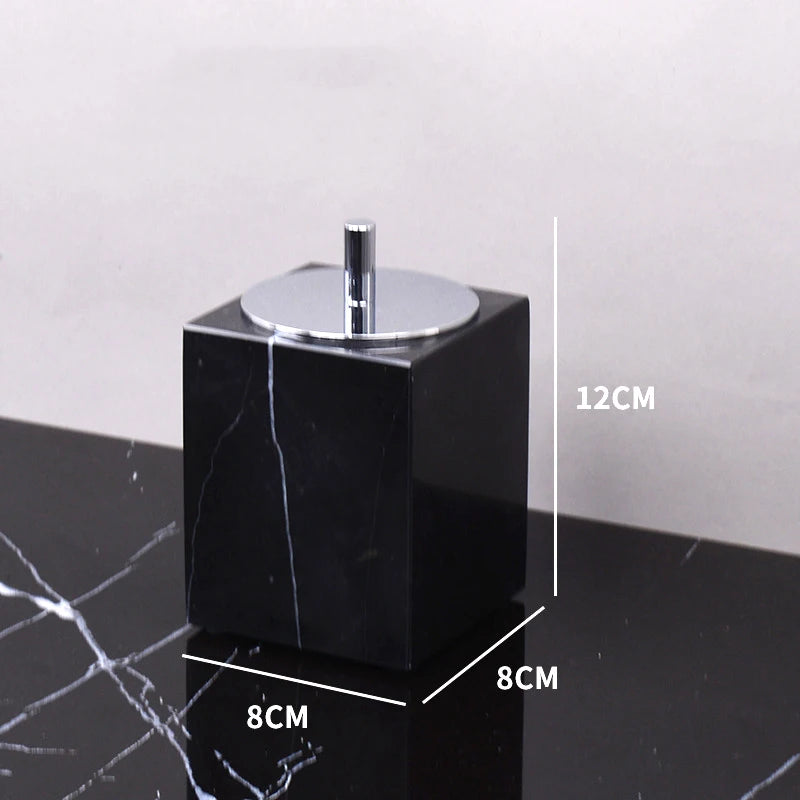 Nero Marble Bathroom Collection | Black Natural Marble Vanity Accessories