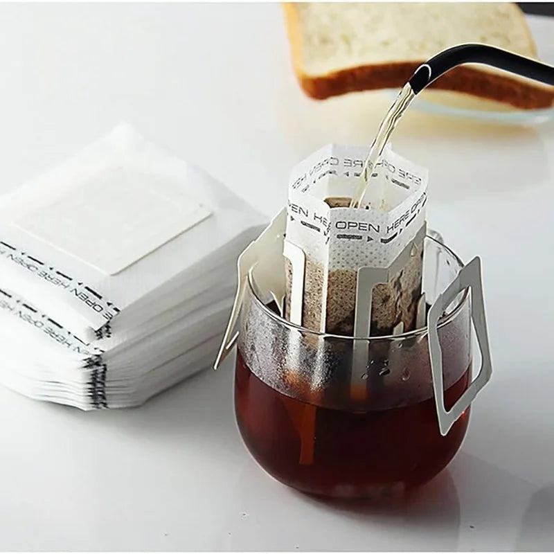 DripMate Coffee Filter Bags | Pour-Over Pouches, 50 or 100 Pack
