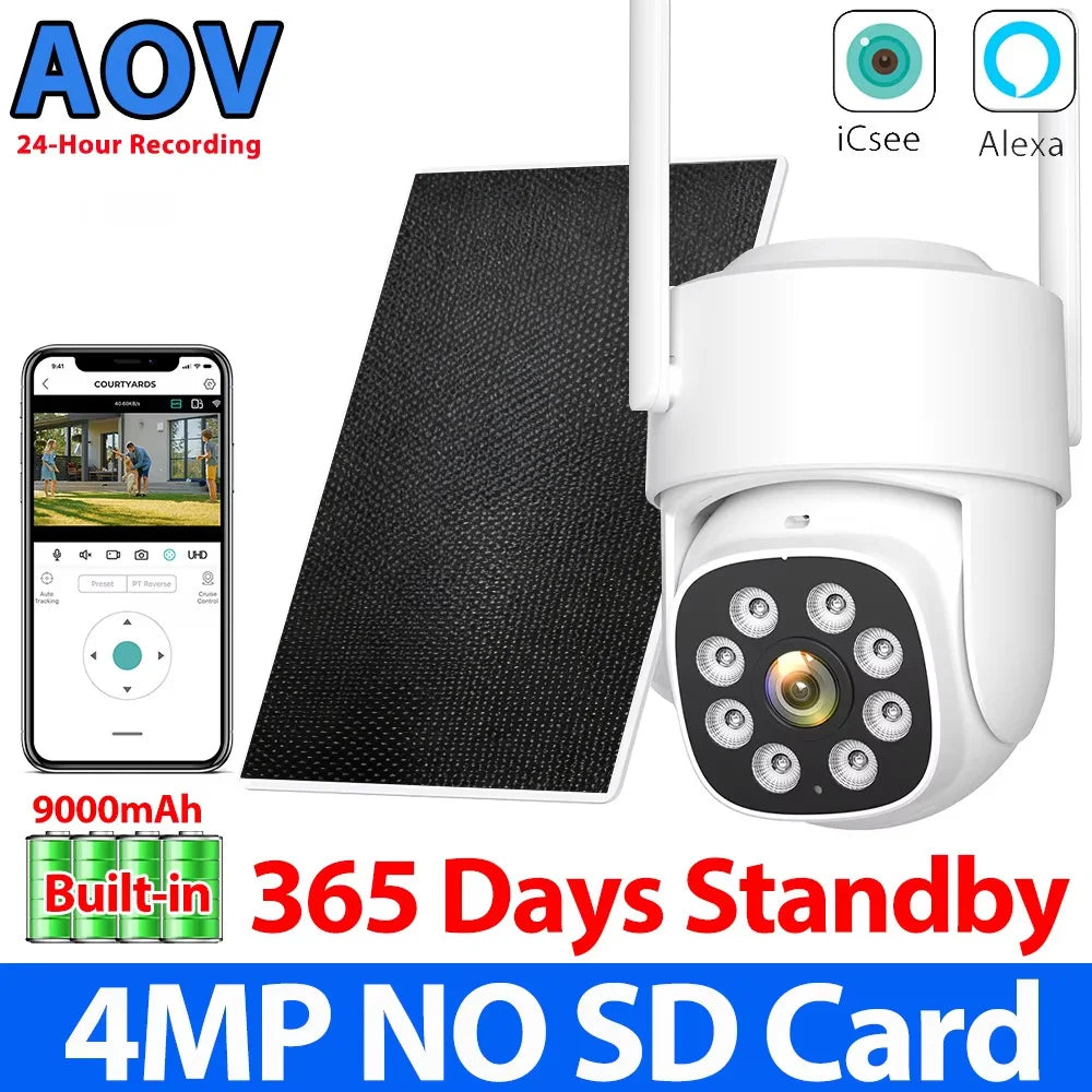 SunGuard Dual-Lens Solar Camera | 4K Wireless Outdoor Security Camera