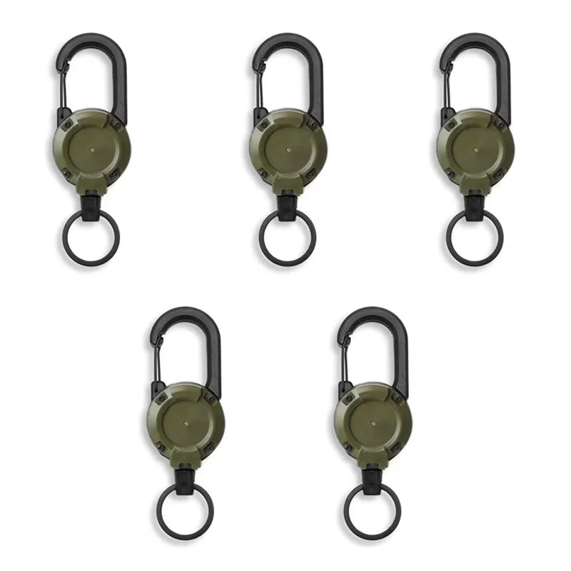 ReelGo Key Carabiner | Retractable Steel Wire Key Reel
