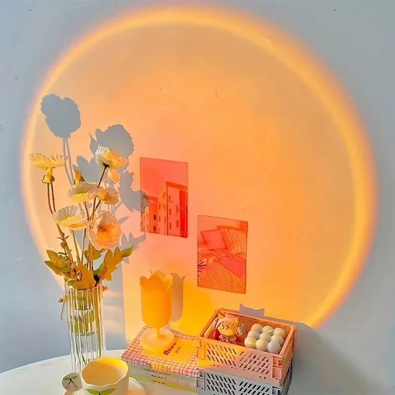 AfterGlow Sunset Projector | USB Rotating Mood Lamp