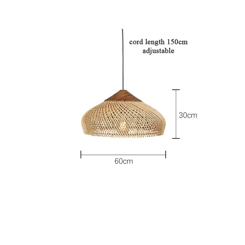 Nest Rattan Pendant Light | Handwoven Wicker Lamp Shade