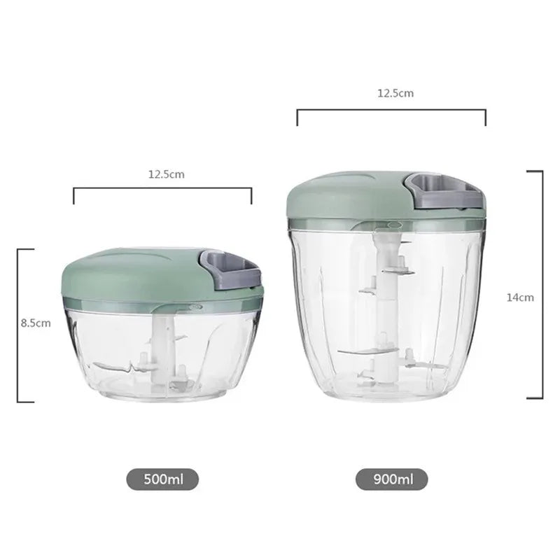 ChopMate Garlic Chopper | Manual Mincer, 500ml or 900ml