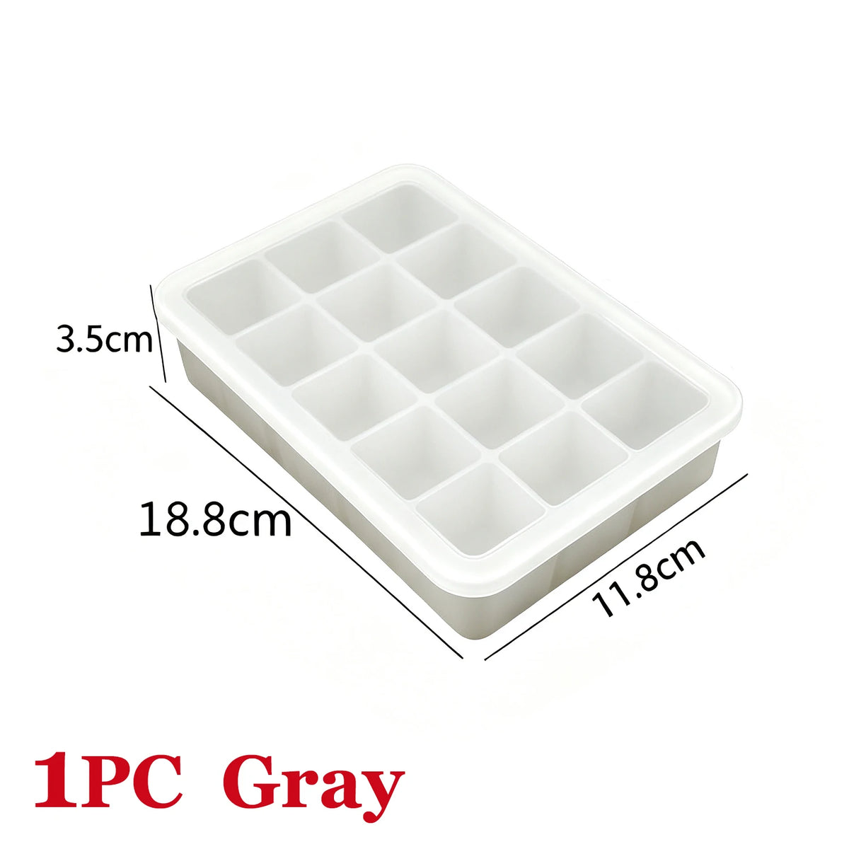 Polar Cube Ice Tray | 15-Cavity Silicone Mould with Lid
