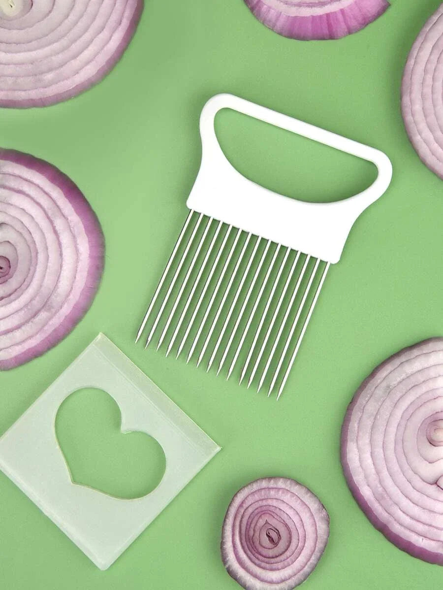 Crisp Cut Onion Holder | Stainless Steel Slicing Guide