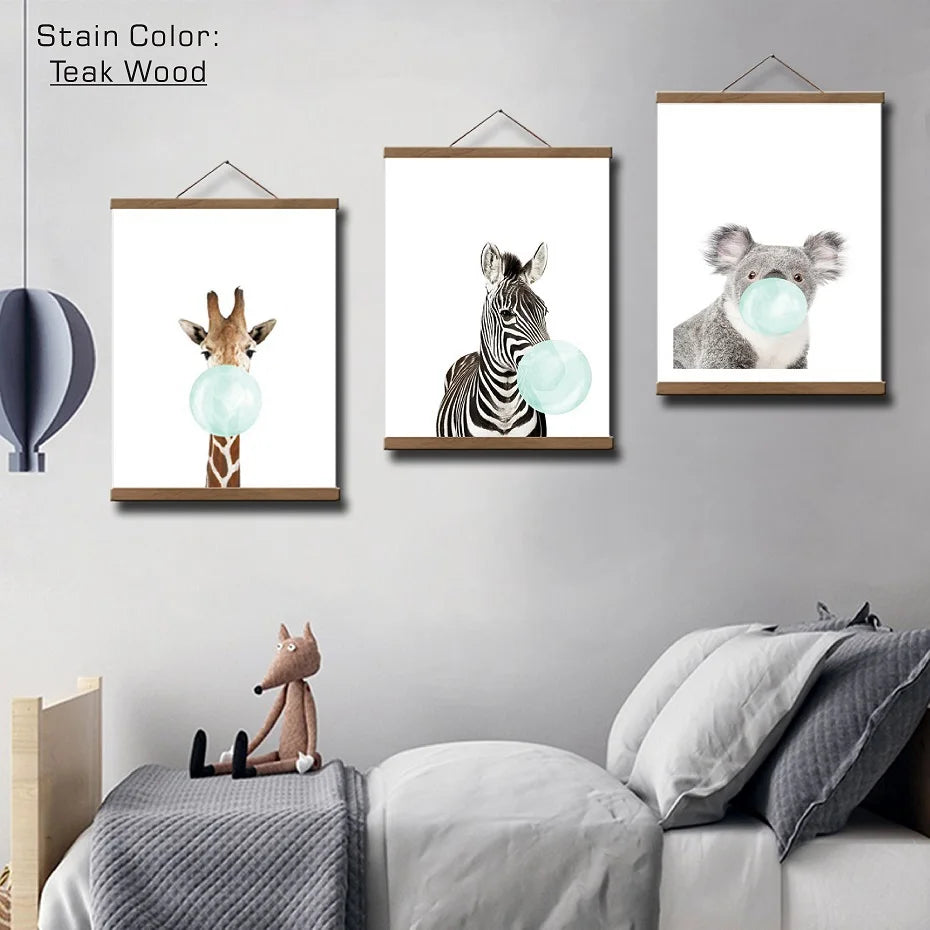 Timber Hang Magnetic Frame | Wooden Poster Hanger