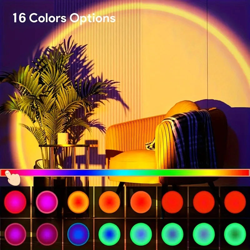 Golden Hour Sunset Lamp | 16-Colour Projection Light