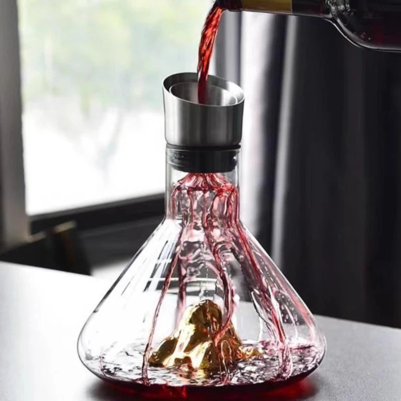 Summit Iceberg Wine Decanter | 1500ml Hand-Blown Crystal Carafe