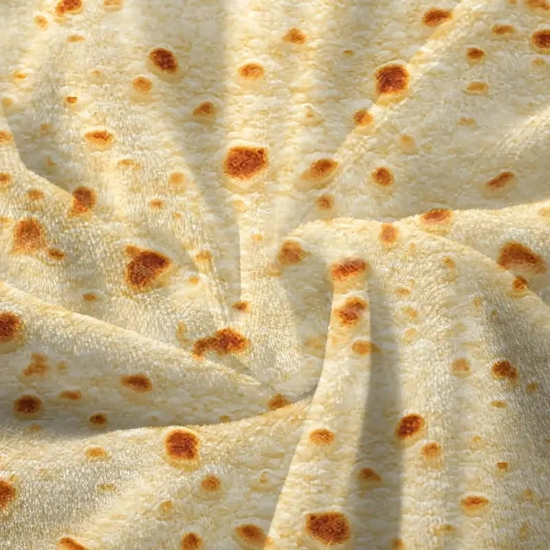 Tortilla Snuggle Blanket | Round Flannel Novelty Throw