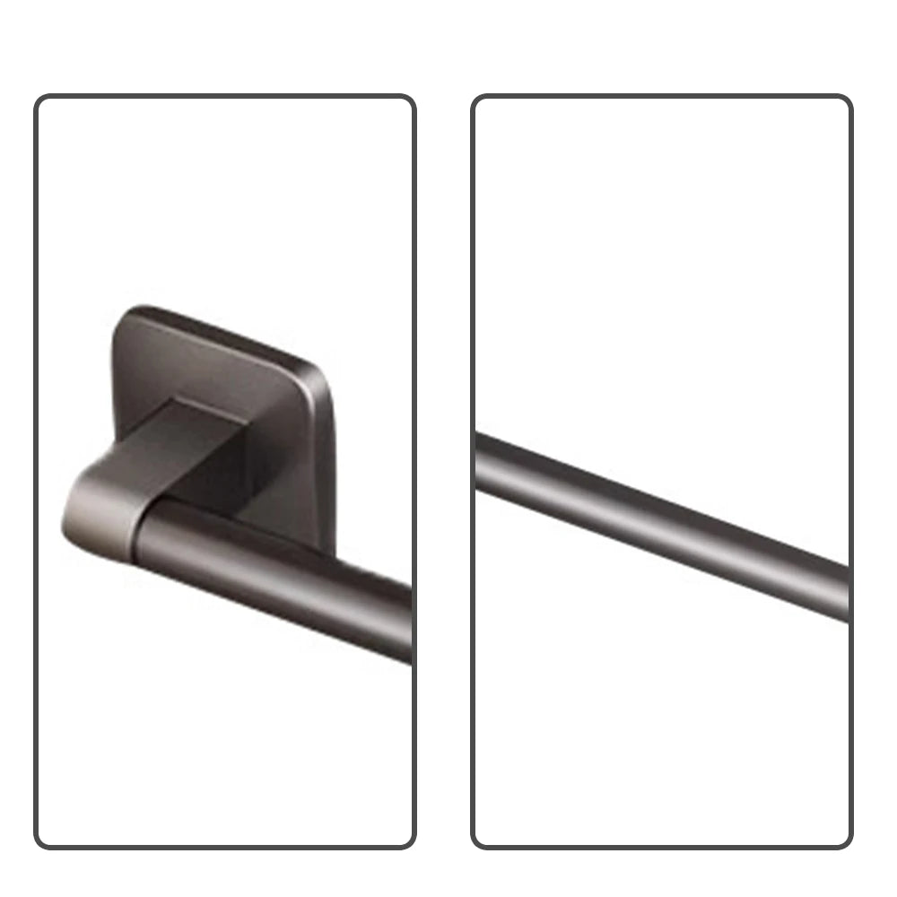 NoDrill Towel Rail | Punch-Free Wall Bar, 30 or 40cm