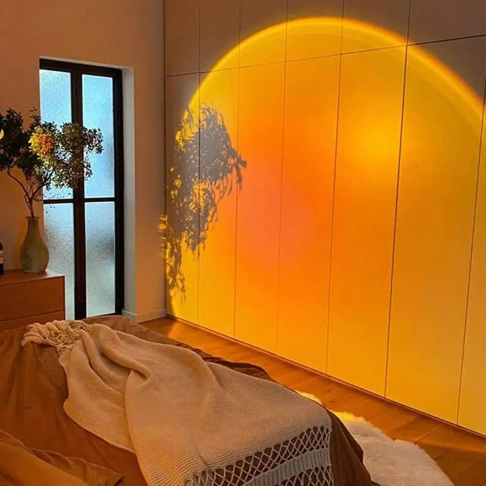 AfterGlow Sunset Projector | USB Rotating Mood Lamp