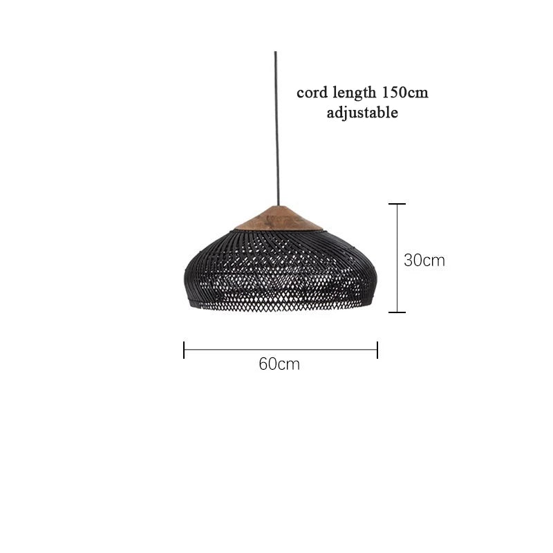 Nest Rattan Pendant Light | Handwoven Wicker Lamp Shade