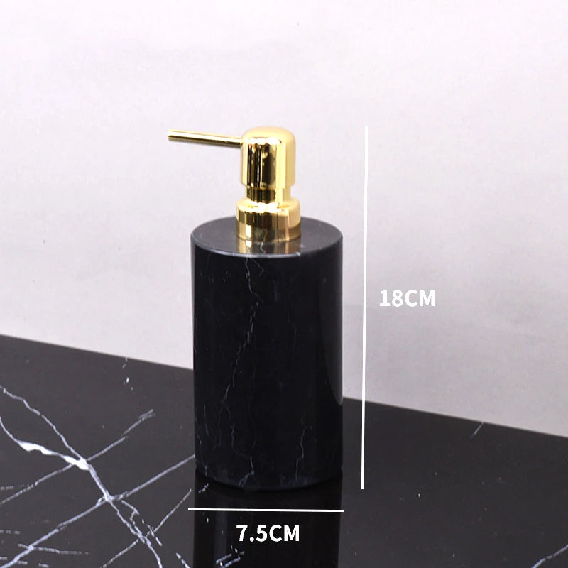 Nero Marble Bathroom Collection | Black Natural Marble Vanity Accessories