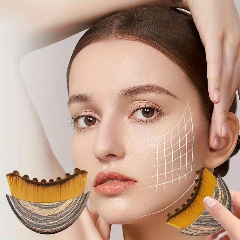 Contour Body Brush | Ergonomic Face & Body Massage Brush