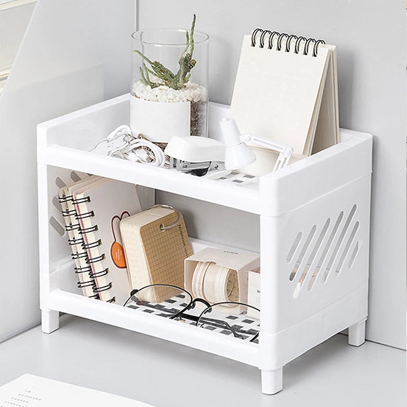 DeskDuo Storage Rack | Double-Layer Desktop Organiser