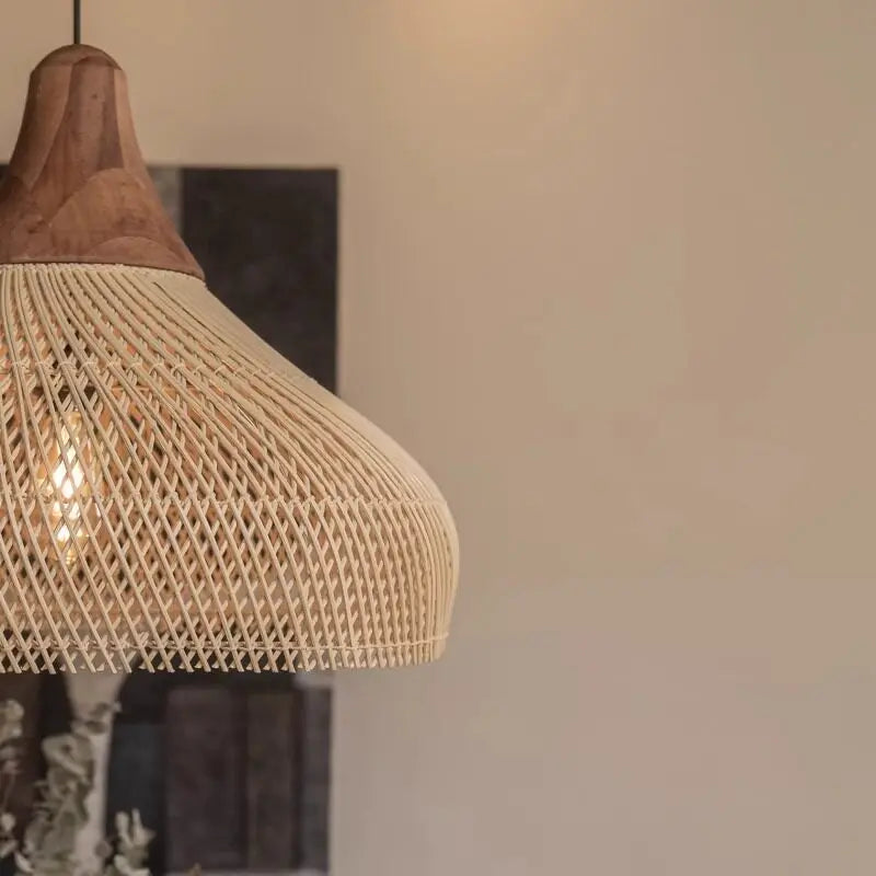 Nest Rattan Pendant Light | Handwoven Wicker Lamp Shade