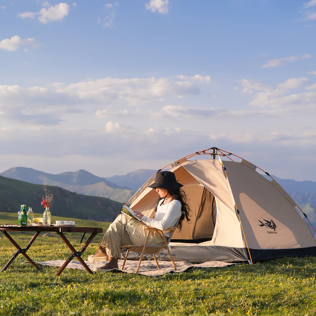 EasyCamp Instant Family Tent | Waterproof Pop-Up Tent for 3-4 People