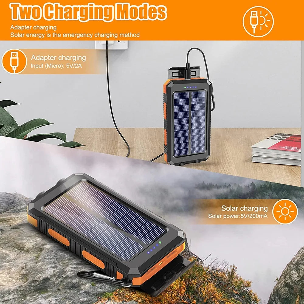 SunVault Solar Power Bank | High Capacity with LED Light