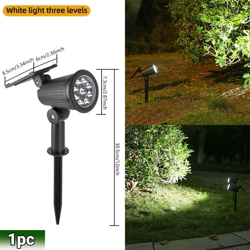 Prism Solar Spotlights | 9 LED RGB Landscape Lights